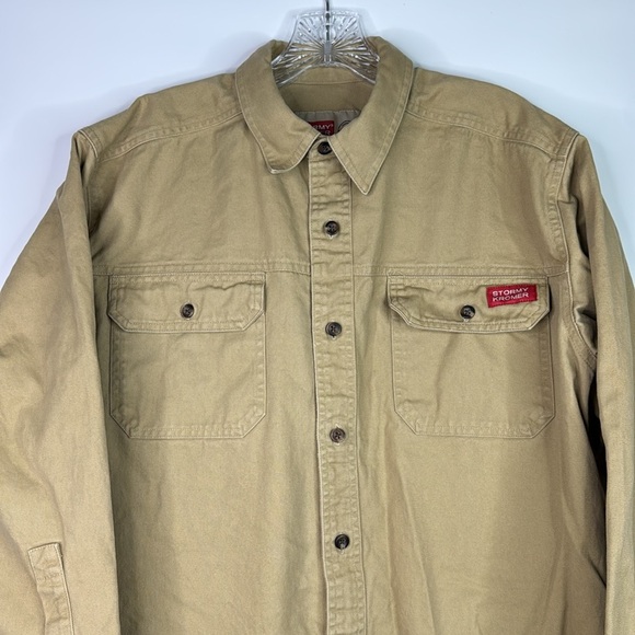 Stormy Kromer Long Sleeve Button Up Shirt Size Large - Picture 2 of 8